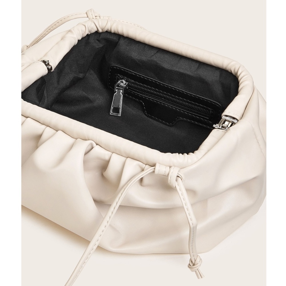 Clutch Pouch Ruched Vegan Leather - Picture 10 of 10